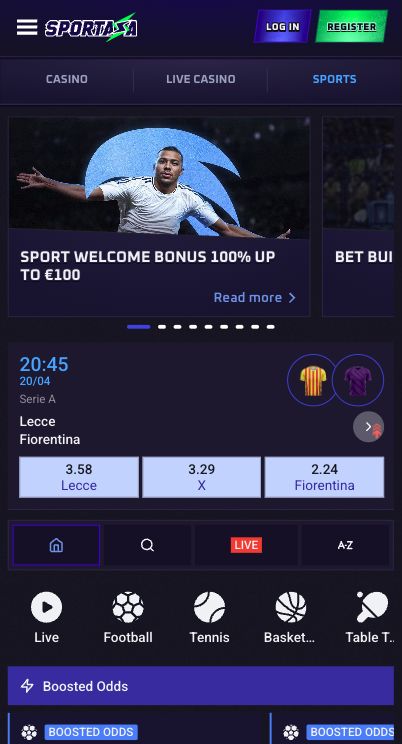 Sportaza app